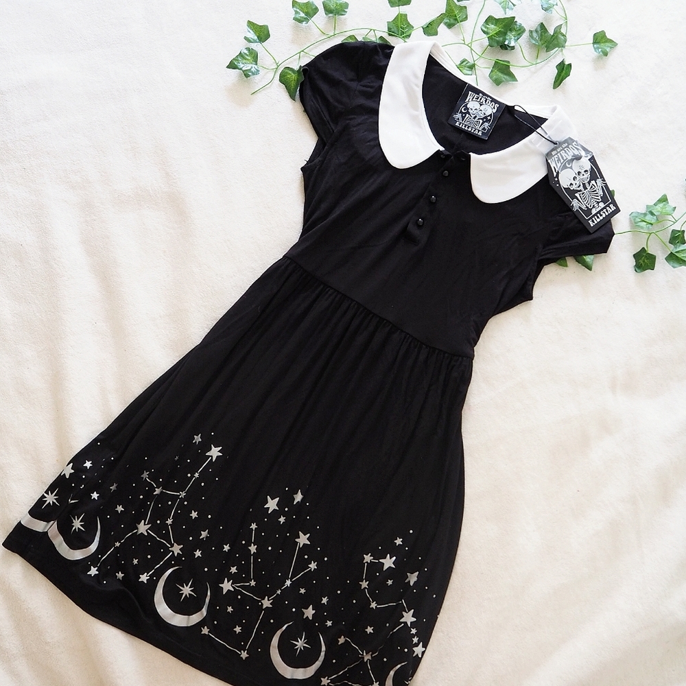 Killstar moonscape mini babydoll dress